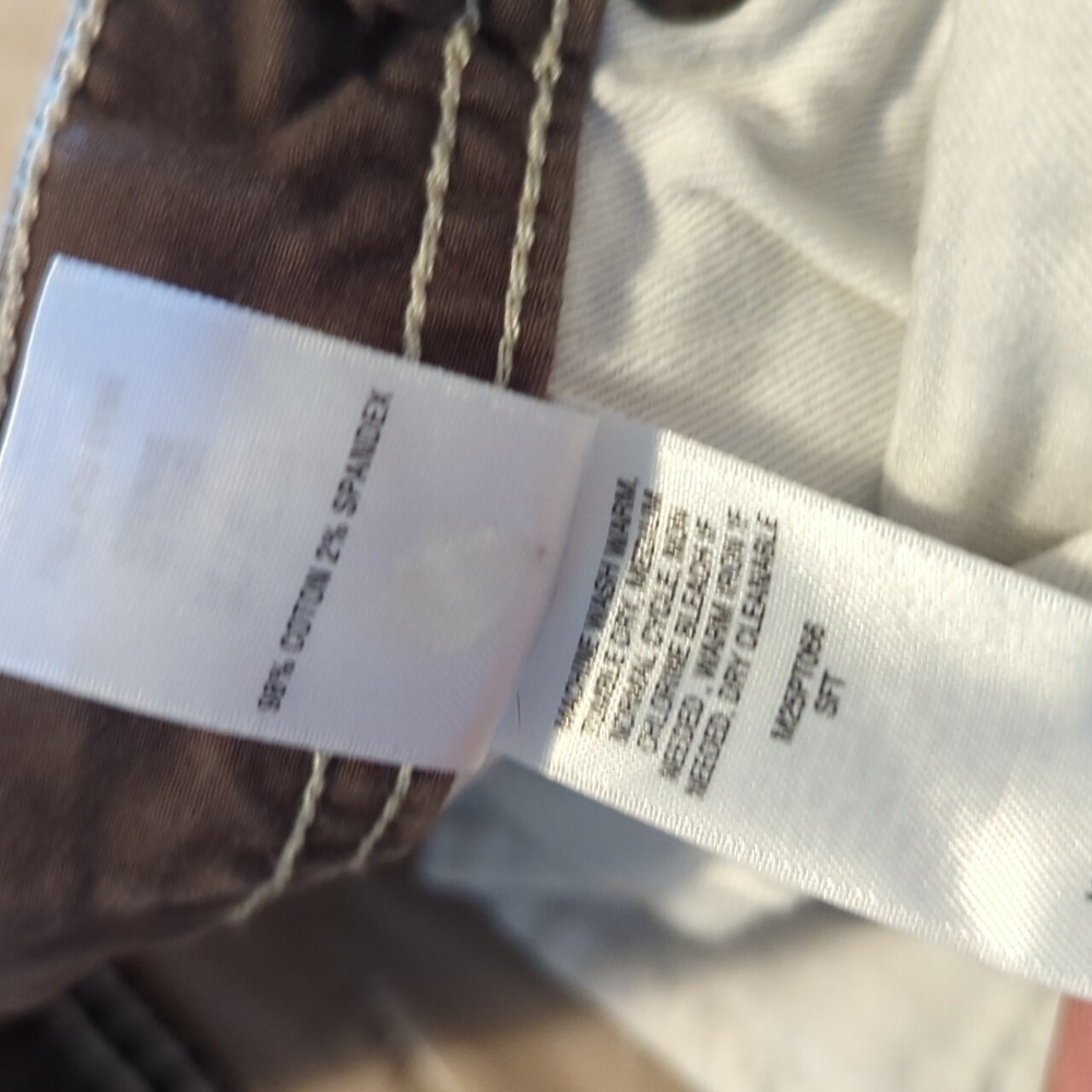 Cabelas Mens Khaki Pants 34x30 Zipper Pockets Hiking Work - Picture 11 of 12